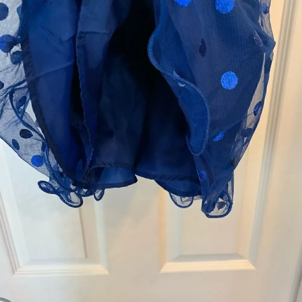 Jessica Ann Blue and Black Party Dress Size 2t